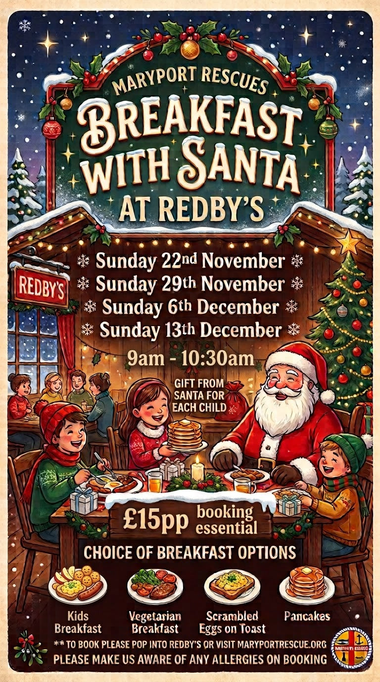Breakfast with Santa at Redby's - 29th November