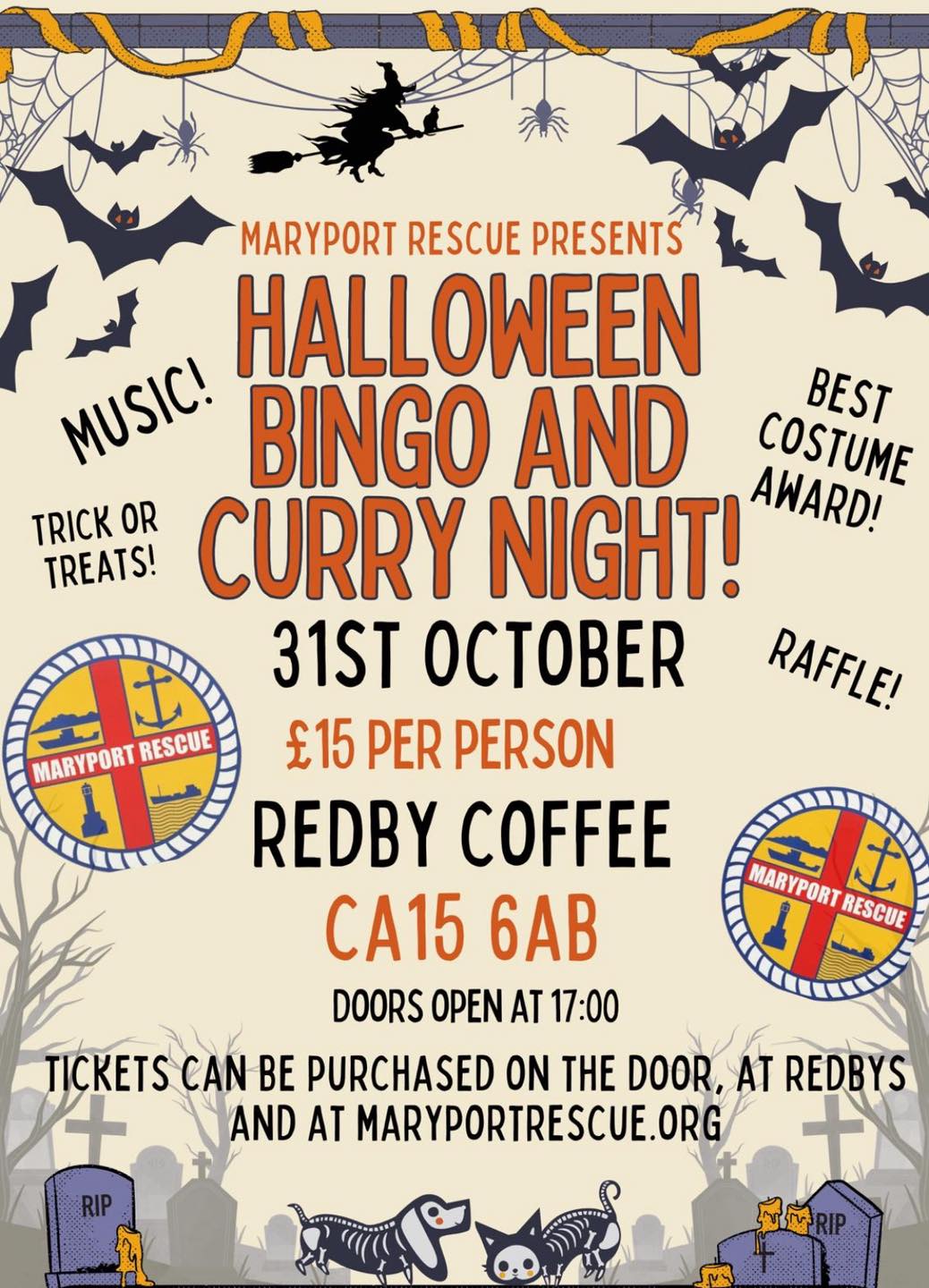 Halloween Bingo and Curry Night!